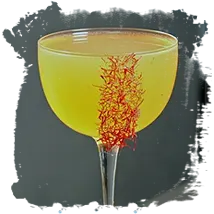 Alcohol with saffron